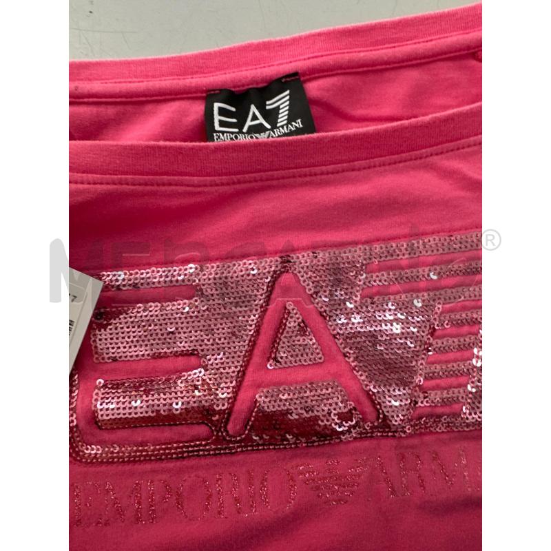 T SHIRT DONNA EA7 EMPORIO ARMANI ROSA PAILLETTES | Mercatino dell'Usato Chivasso 2