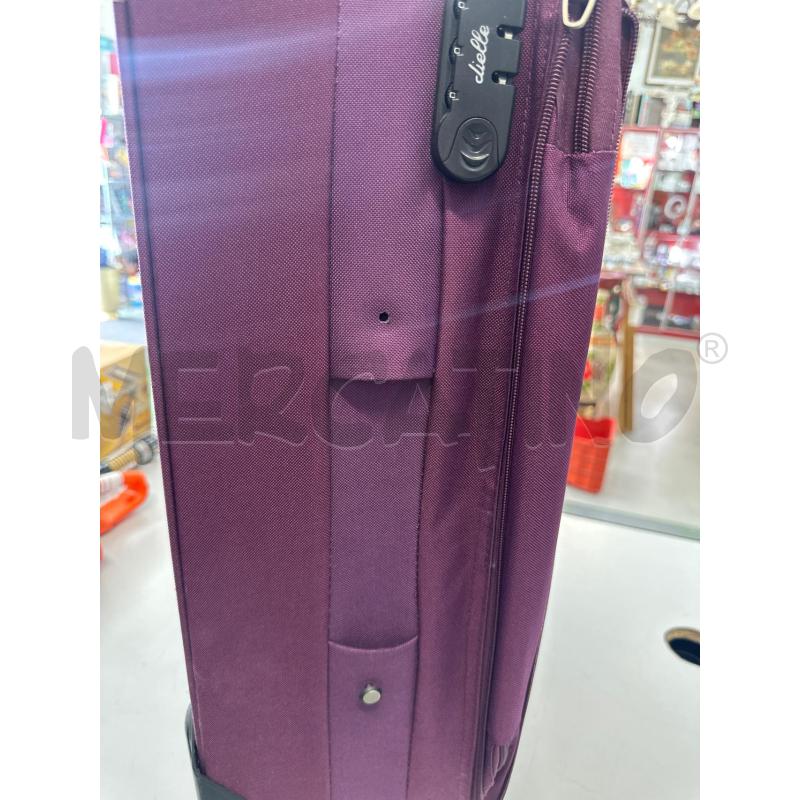 VALIGIA DIELLE VIOLA TELA TROLLEY  | Mercatino dell'Usato Chivasso 2