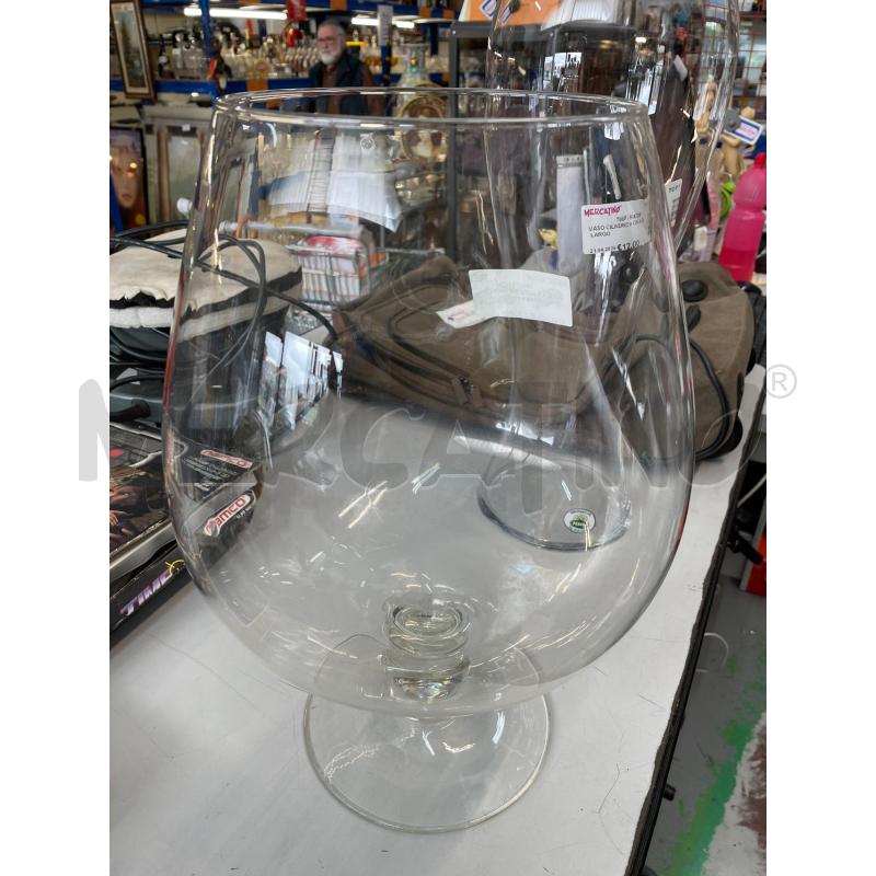 VASO A CALICE GRANDE VETRO MADE IN TURIN  | Mercatino dell'Usato Chivasso 1