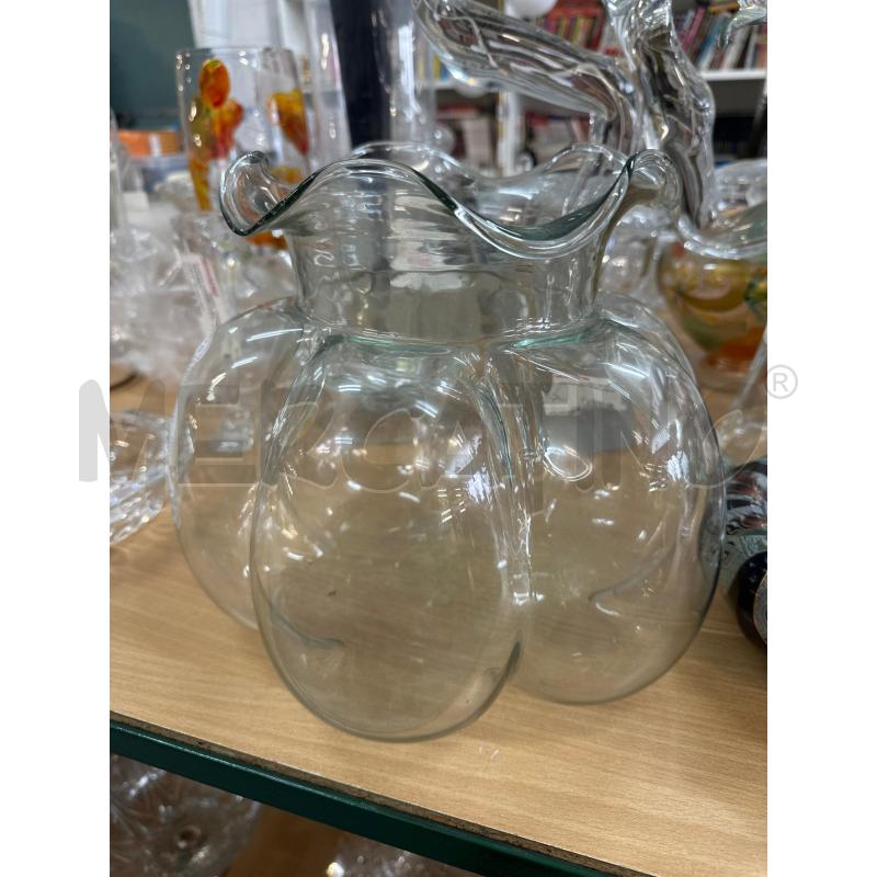 VASO IN VETRO LAVORATO ART NOVEAU | Mercatino dell'Usato Chivasso 1