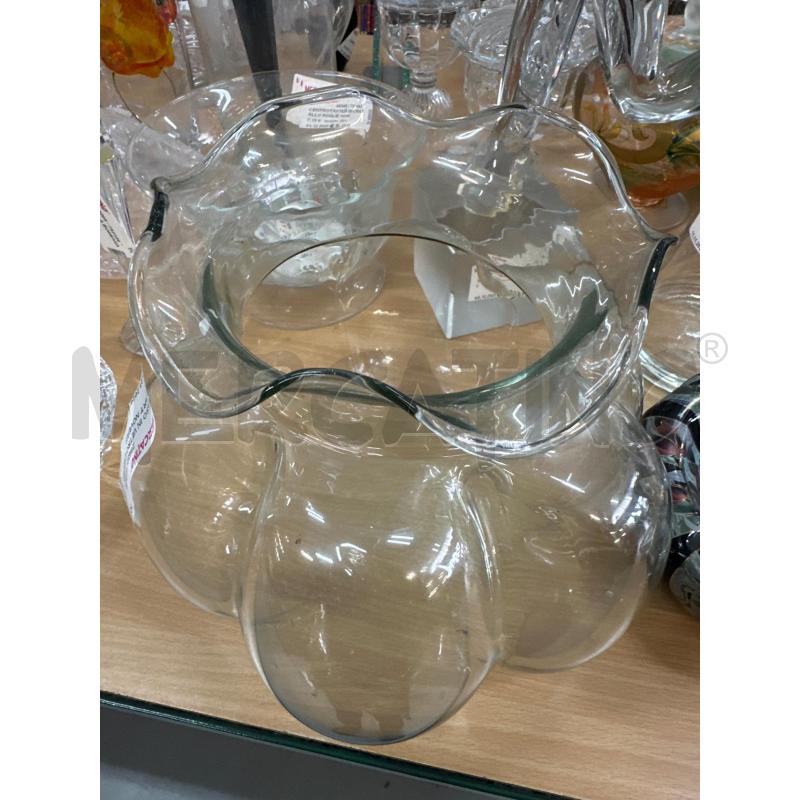 VASO IN VETRO LAVORATO ART NOVEAU | Mercatino dell'Usato Chivasso 2