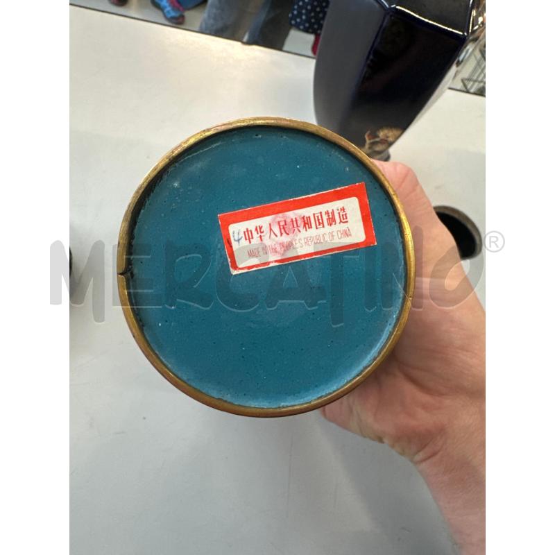 VASO ORIENTALE CON BASE SMALTATO  | Mercatino dell'Usato Chivasso 2