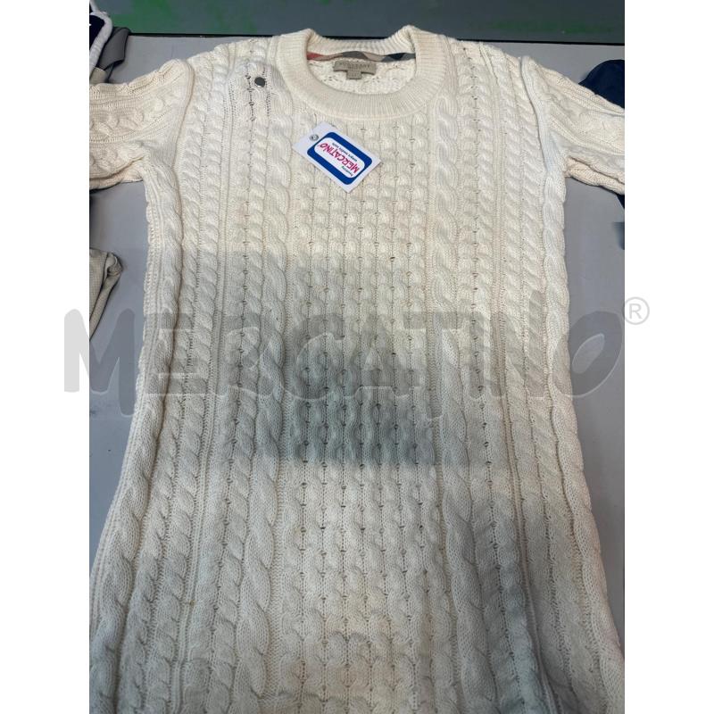 VESTITO DONNA BURBERRY TRAF BIANCO  | Mercatino dell'Usato Chivasso 1