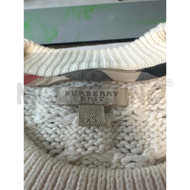 VESTITO DONNA BURBERRY TRAF BIANCO  | Mercatino dell'Usato Chivasso 2