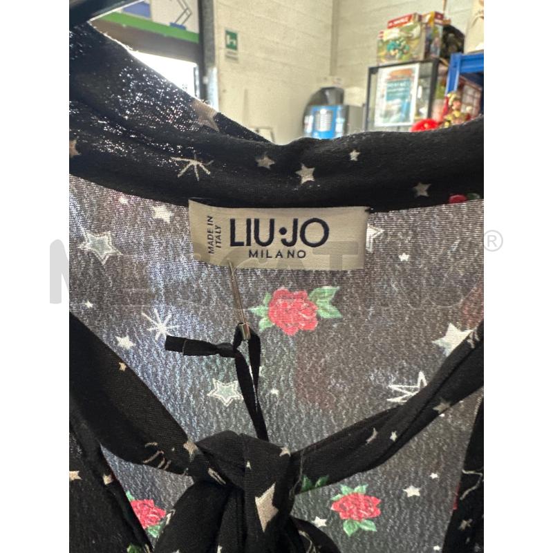 VESTITO DONNA NERO FIORI LIU JO FRANGIATO  | Mercatino dell'Usato Chivasso 2