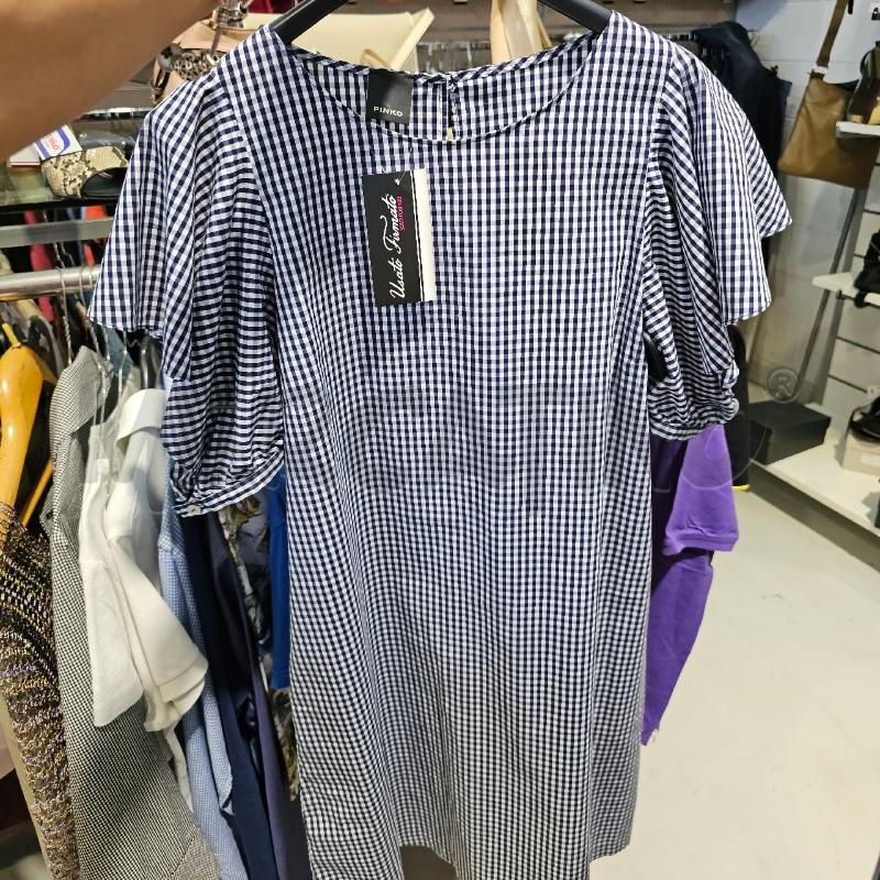 VESTITO DONNA PINKO BLU BIANCO  | Mercatino dell'Usato Chivasso 1