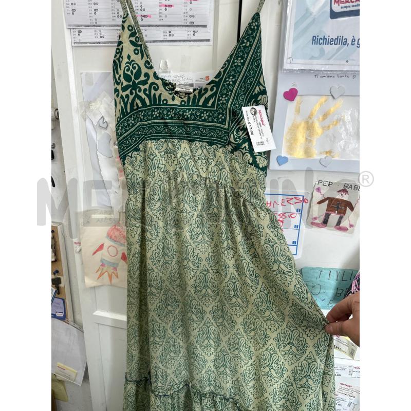 VESTITO DONNA VERDE MISTO SETA  | Mercatino dell'Usato Chivasso 1