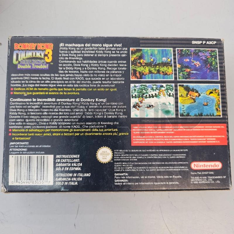 VIDEO GIOCO SUPER NINTENDO DONKEY KONG SCATOLATO  | Mercatino dell'Usato Chivasso 2