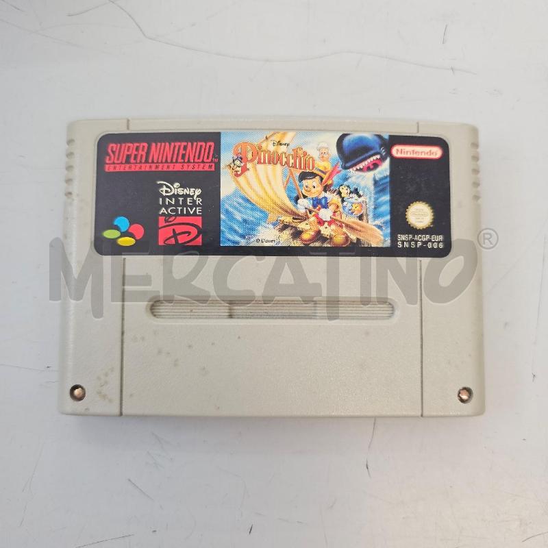 VIDEO GIOCO SUPER NINTENDO PINOCCHIO  | Mercatino dell'Usato Chivasso 1