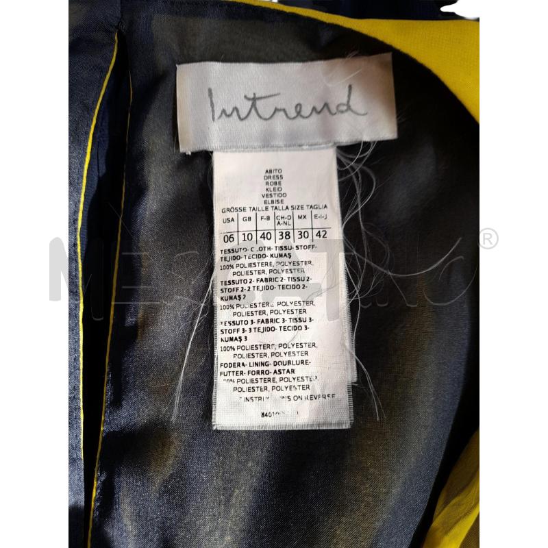 ABITO DONNA INTREND GIALLO BLU SCOLLO PROFONDO  | Mercatino dell'Usato Avigliana 4