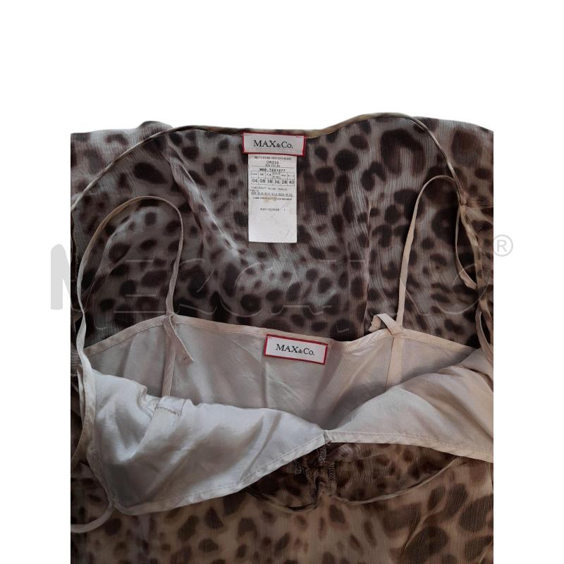 ABITO DONNA MAX&CO SETA ANIMALIER CON SOTTOVESTE  | Mercatino dell'Usato Avigliana 3