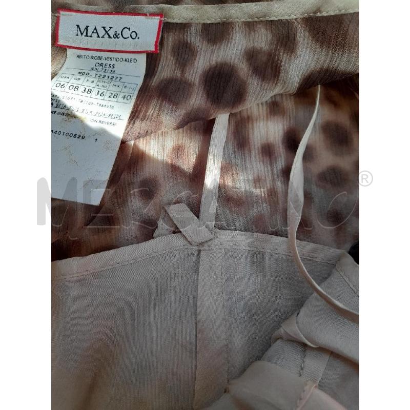 ABITO DONNA MAX&CO SETA ANIMALIER CON SOTTOVESTE  | Mercatino dell'Usato Avigliana 5