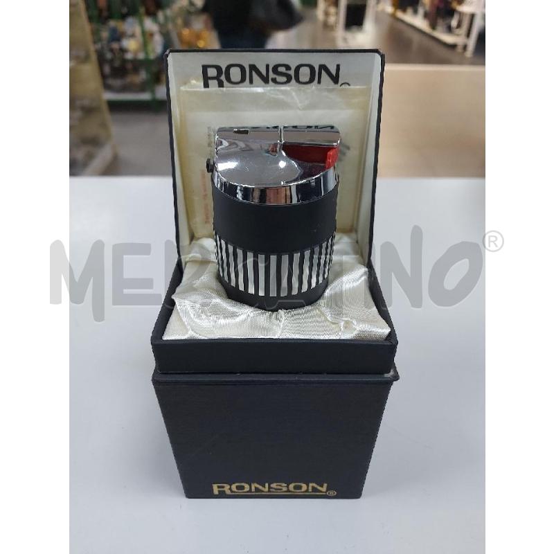 ACCENDINO DA COLLEZIONE RONSON  NERO  CM.7.5 | Mercatino dell'Usato Avigliana 2