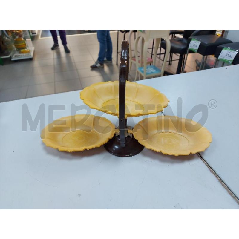 ALZATA PER TORTA PIEGHEVOLE A 3 LIVELLI VINTAGE ART DÉCO RARA | Mercatino dell'Usato Avigliana 1