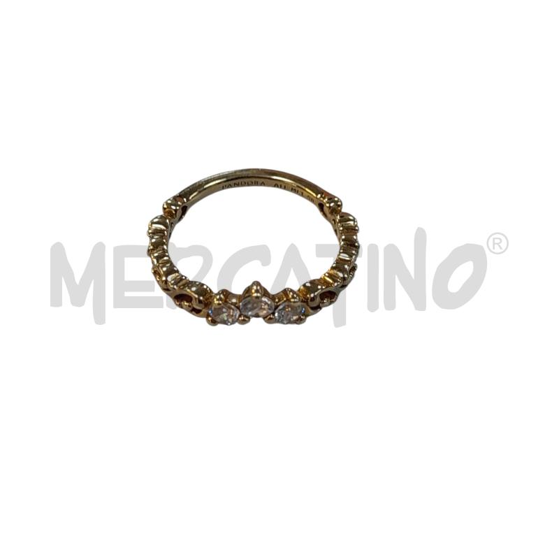 ANELLO DONNA PANDORA 3 STRASS DORATO  | Mercatino dell'Usato Avigliana 2