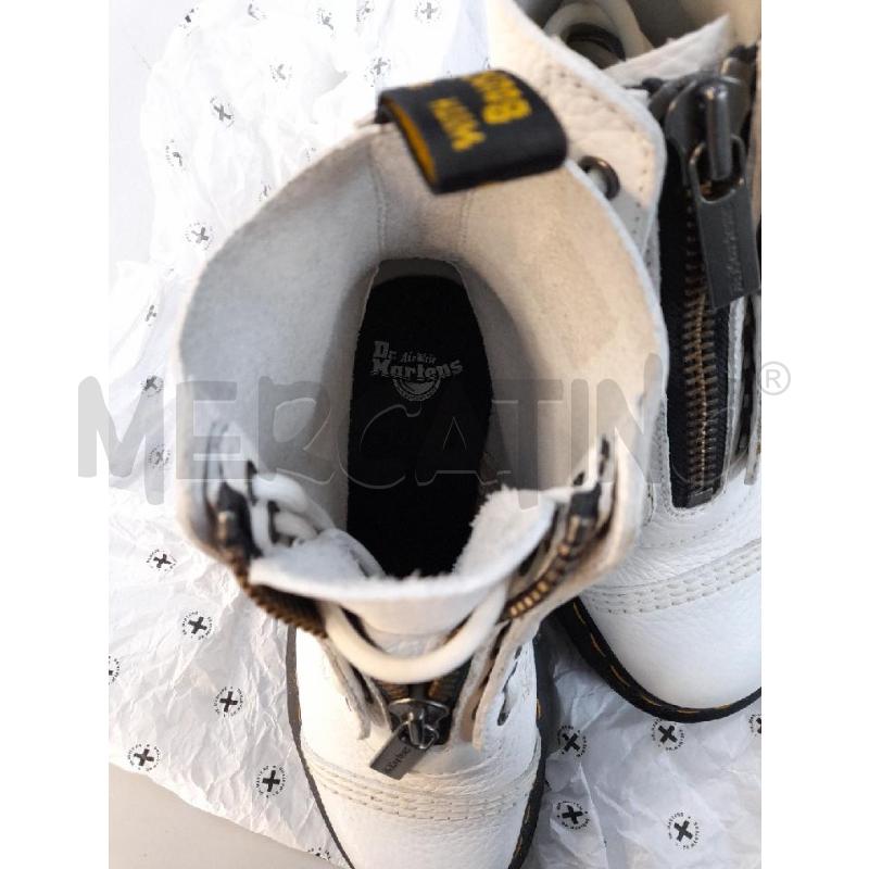 ANFIBI DONNA DR MARTENS BCO PELLE MARTELLATA PLATFORM  | Mercatino dell'Usato Avigliana 5