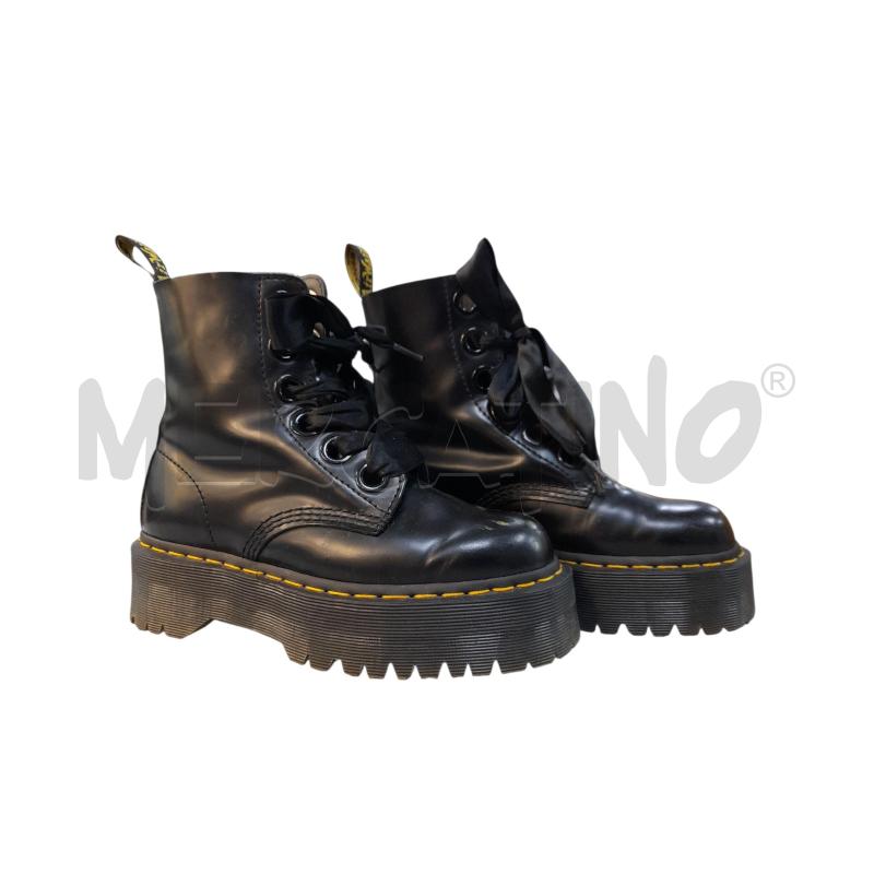 ANFIBI DONNA DR MARTENS NERO PLATFORM PELLE LISCIA  | Mercatino dell'Usato Avigliana 2