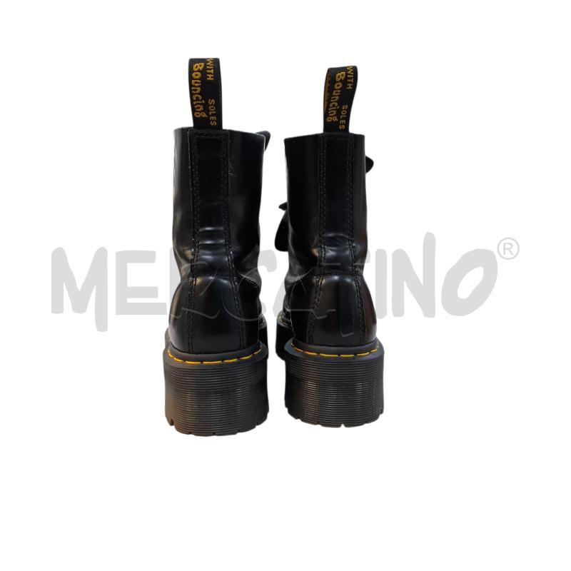 ANFIBI DONNA DR MARTENS NERO PLATFORM PELLE LISCIA  | Mercatino dell'Usato Avigliana 3