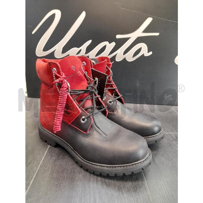 ANFIBI TIMBERLAND X MARCELO BURLON NERO ROSSO NUOVI  | Mercatino dell'Usato Avigliana 1