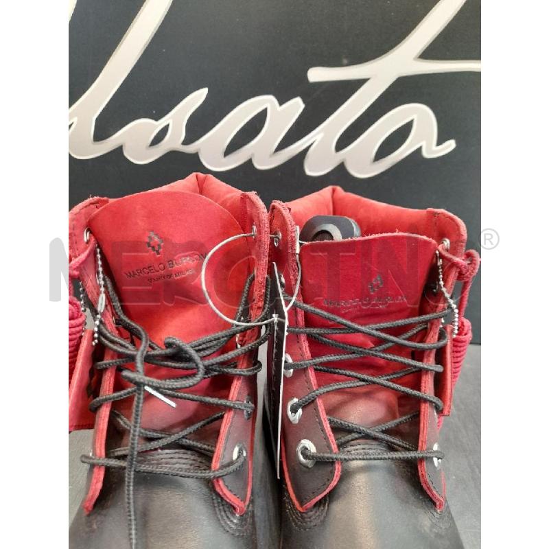 ANFIBI TIMBERLAND X MARCELO BURLON NERO ROSSO NUOVI  | Mercatino dell'Usato Avigliana 3