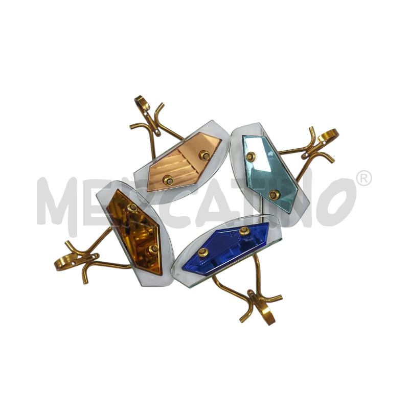 APPENDINI PZ. 4 VINTAGE  VETRO ACRILICO E OTTONE ANNI '50 | Mercatino dell'Usato Avigliana 1