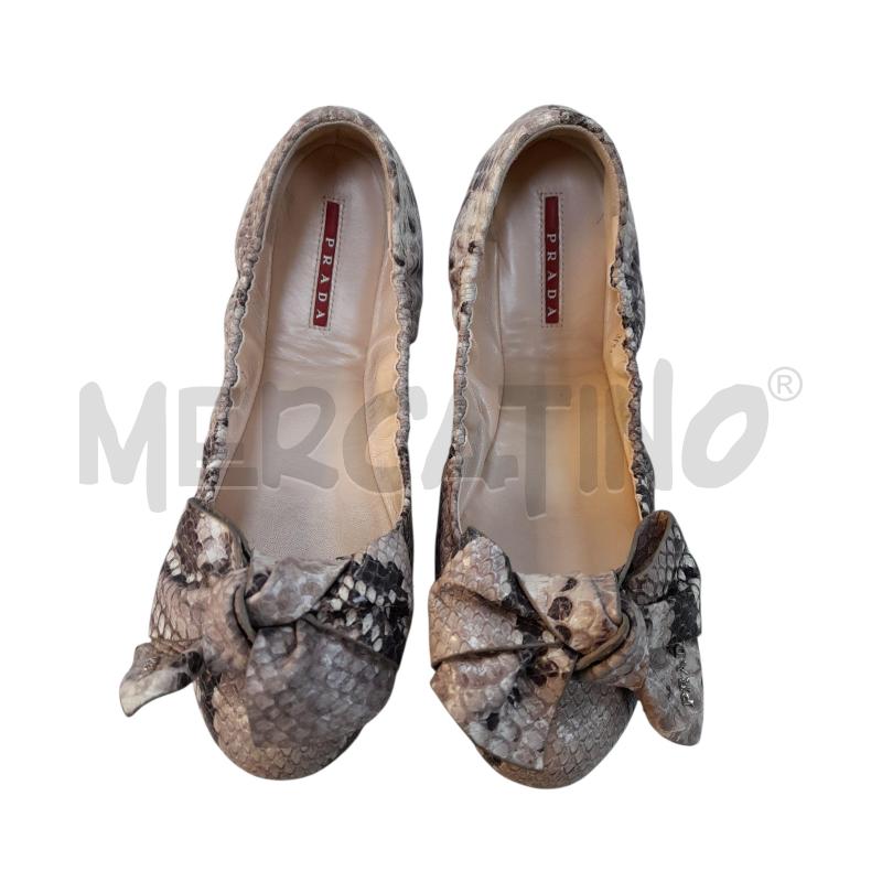 BALLERINA PRADA CON FIOCCO IN FSIA SERPENTE  | Mercatino dell'Usato Avigliana 1