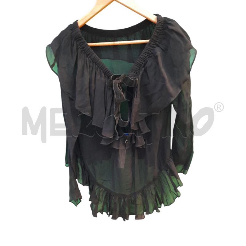 BLUSA DONNA TWINSET NERO CON LACCIO VELLUTO SCHIENA  | Mercatino dell'Usato Avigliana 2