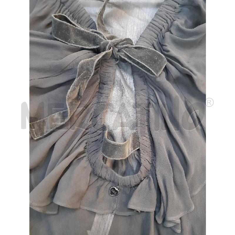 BLUSA DONNA TWINSET NERO CON LACCIO VELLUTO SCHIENA  | Mercatino dell'Usato Avigliana 3