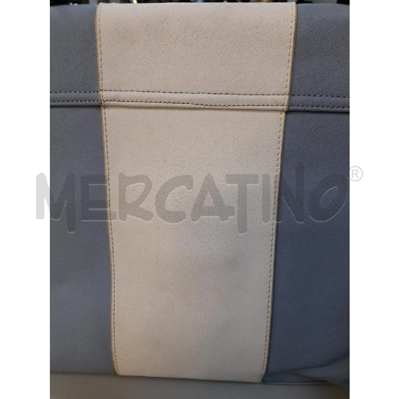 BORSA DONNA ARMANI JEANS RIGHE AZZURRO BCO  | Mercatino dell'Usato Avigliana 5