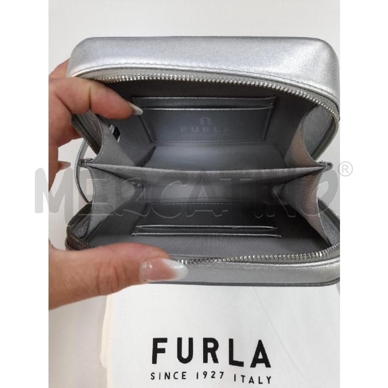 BORSA DONNA FURLA NUOVA ARGENTATA CON TRACOLLA | Mercatino dell'Usato Avigliana 2
