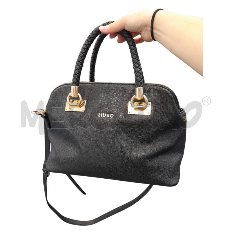 BORSA DONNA LIU JO NERO CON TRACOLLA HARDWARE DORATO  | Mercatino dell'Usato Avigliana 1