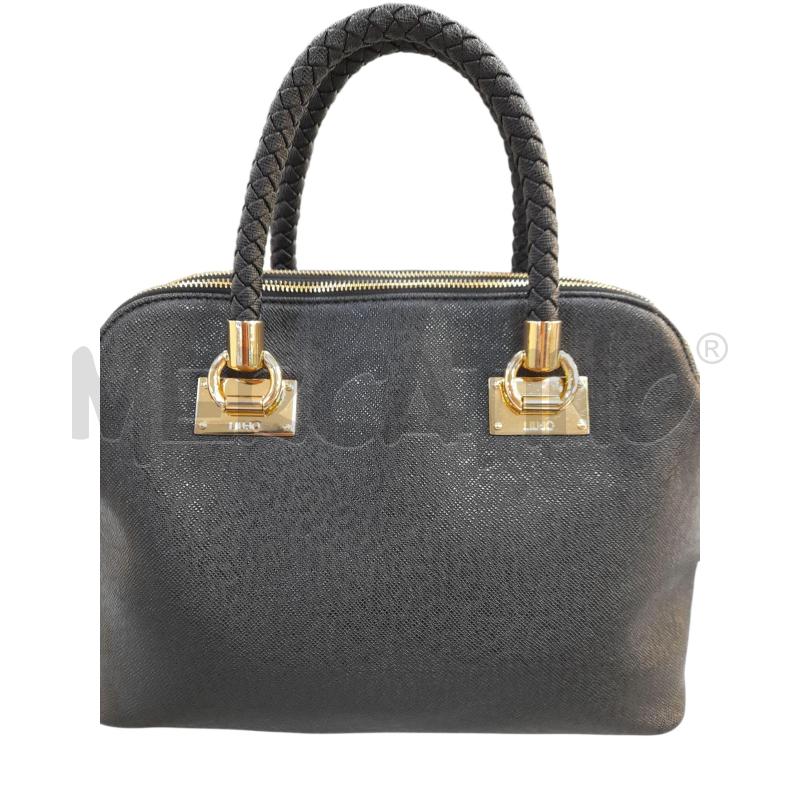 BORSA DONNA LIU JO NERO CON TRACOLLA HARDWARE DORATO  | Mercatino dell'Usato Avigliana 2