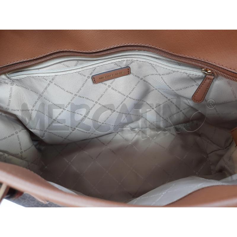 BORSA DONNA MICHAEL KORS MODELLO SHOPPER MORO | Mercatino dell'Usato Avigliana 4