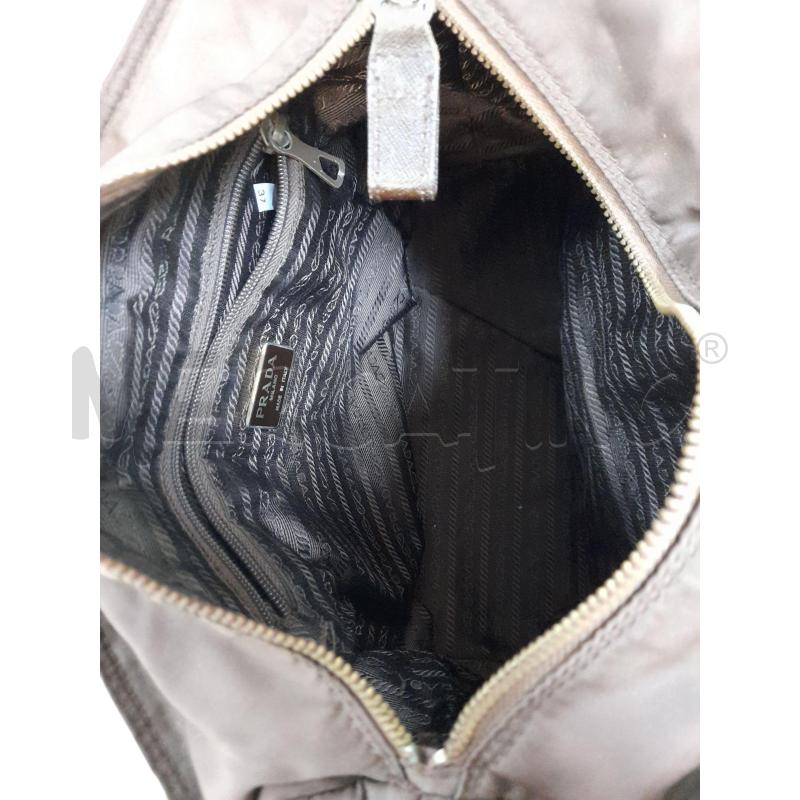BORSA DONNA PRADA MARRONE IN NYLON TRAPUNTATA  | Mercatino dell'Usato Avigliana 2
