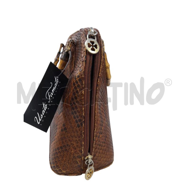 BORSETTA VINTAGE GHIBLI MANICI BAMBOO MARRONE | Mercatino dell'Usato Avigliana 2