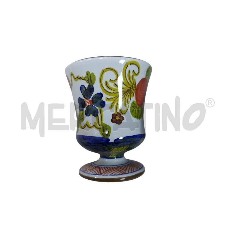 BOTTIGLIA CERAMICA + BICCHIERI LA VECCHIA FADENZA | Mercatino dell'Usato Avigliana 2