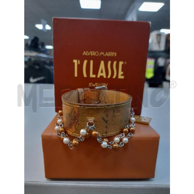BRACCIALE 1°CLASSECON PERLINE BCO E BRONZO | Mercatino dell'Usato Avigliana 1