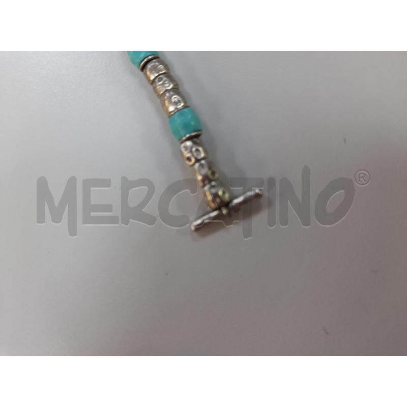 BRACCIALE DODO CON CIONDOLINI E NAPPINA AZZURRO  | Mercatino dell'Usato Avigliana 4
