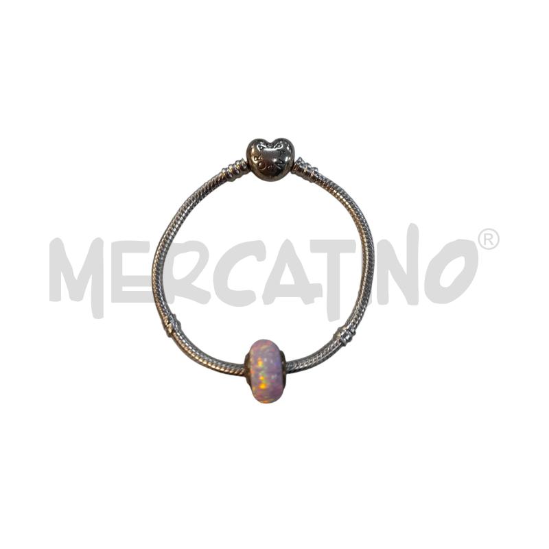 BRACCIALE PANDORA+CHARM ROSA  | Mercatino dell'Usato Avigliana 1