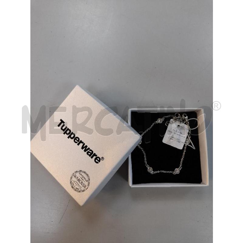 BRACCIALE TUPPERWARE X SWAROVSKI CATENINA ARG E STRASS | Mercatino dell'Usato Avigliana 4