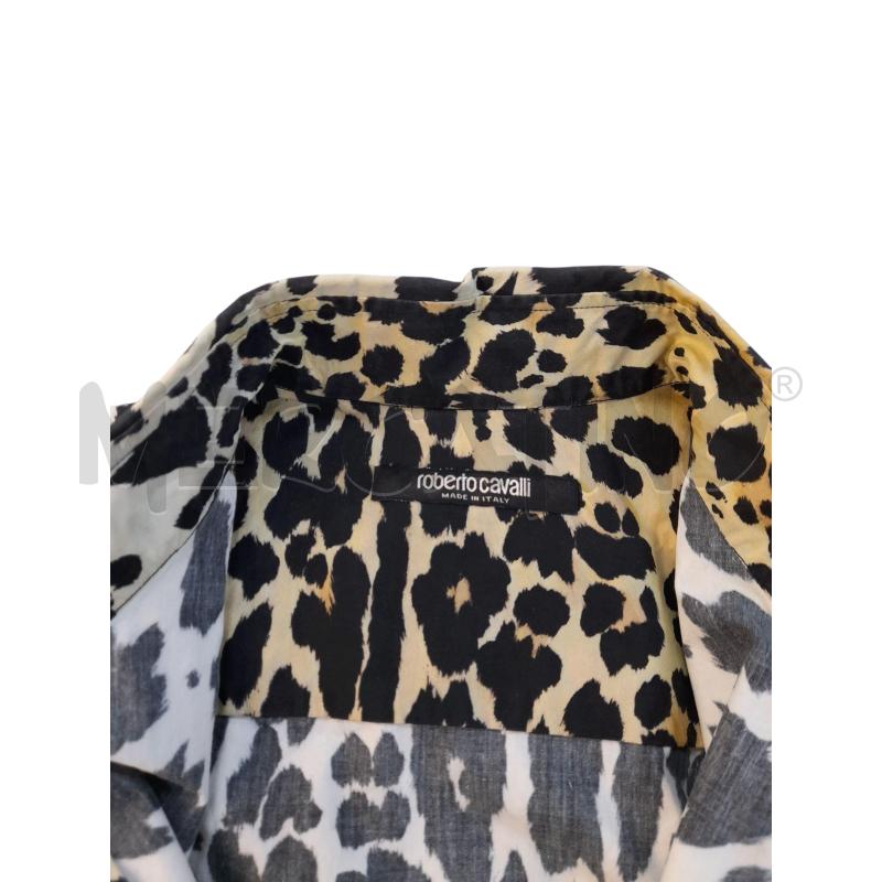 CAMICIA UOMO ROBERTO CAVALLI NERA E FSIA ANIMALIER | Mercatino dell'Usato Avigliana 3