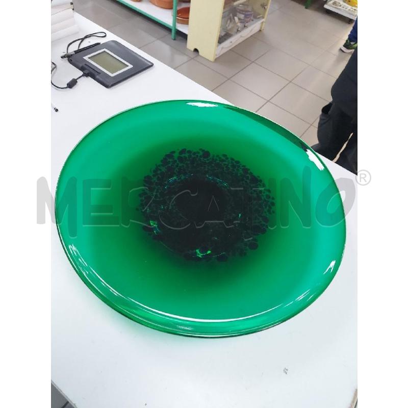 CENTROTAVOLA  VETRO MURANO VERDE | Mercatino dell'Usato Avigliana 1