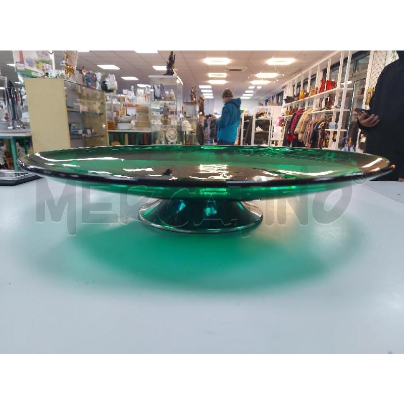 CENTROTAVOLA  VETRO MURANO VERDE | Mercatino dell'Usato Avigliana 2