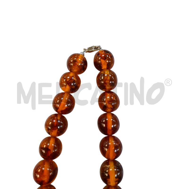 COLLANA BOULE ARANCIO CON CHIUSURA DORATO  | Mercatino dell'Usato Avigliana 2