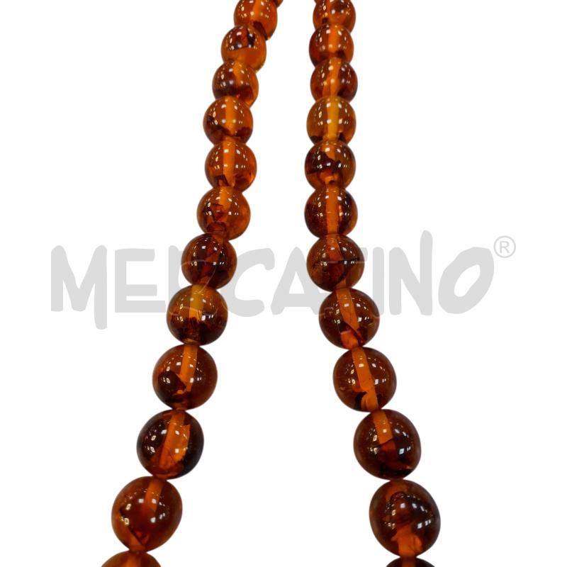 COLLANA BOULE ARANCIO CON CHIUSURA DORATO  | Mercatino dell'Usato Avigliana 3