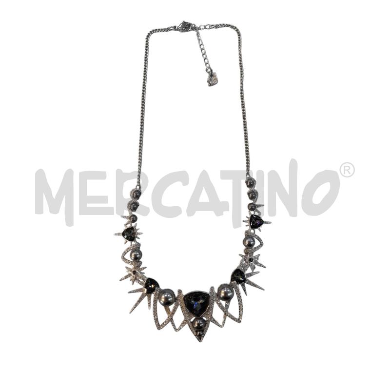 COLLANA SWAROVSKI PUNTE STRASS STRASS GRIGIO | Mercatino dell'Usato Avigliana 1