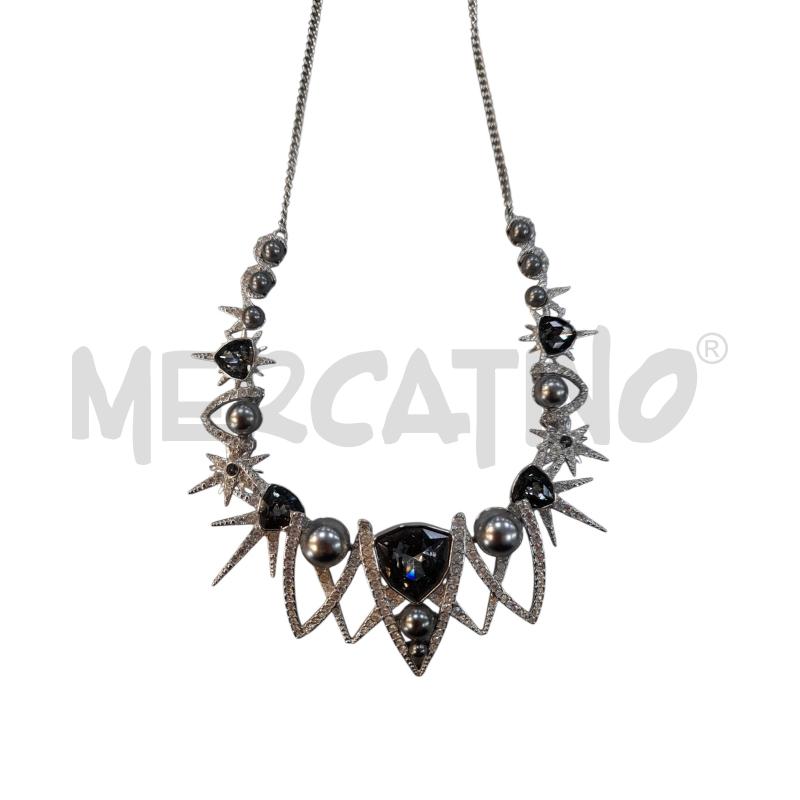 COLLANA SWAROVSKI PUNTE STRASS STRASS GRIGIO | Mercatino dell'Usato Avigliana 4