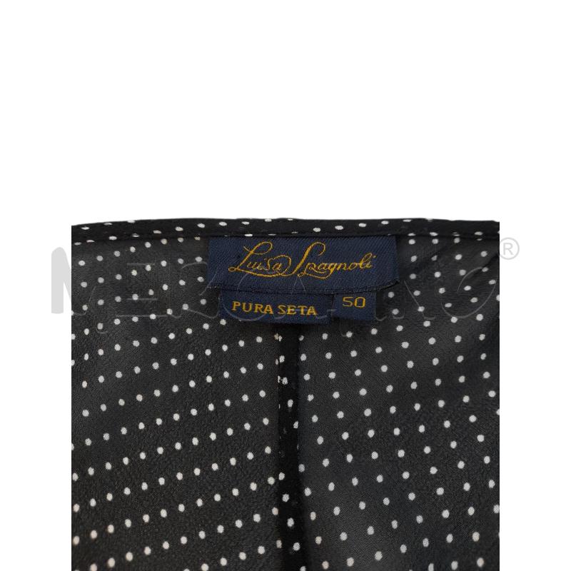 COMPLETO DONNA LUISA SPAGNOLI PURE SETA NERO POIS MAGLIA+GONNA  | Mercatino dell'Usato Avigliana 4