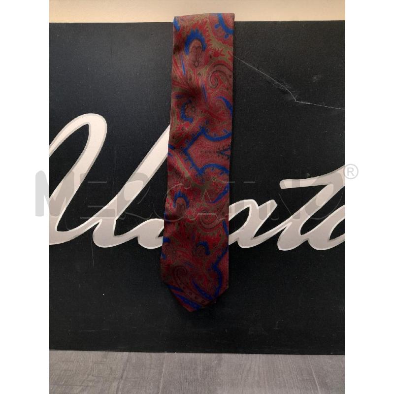 CRAVATTA DIOR BORDEAUX CON FSIA ASTRATTA BLU E VERDE | Mercatino dell'Usato Avigliana 1