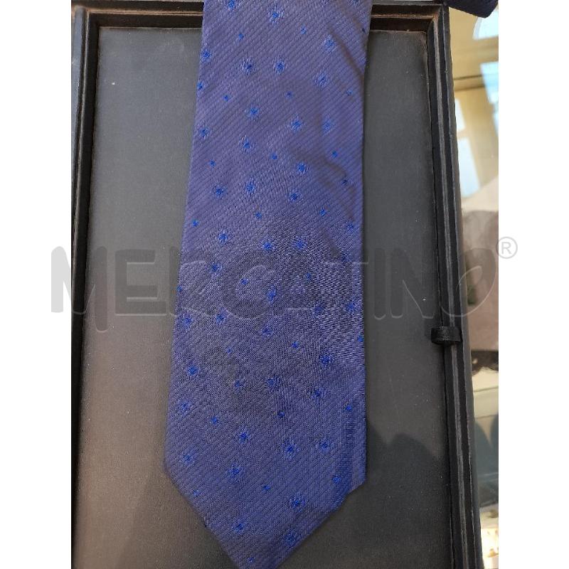 CRAVATTA KENZO BLU SATINATO CON POIS BLUETTE | Mercatino dell'Usato Avigliana 2